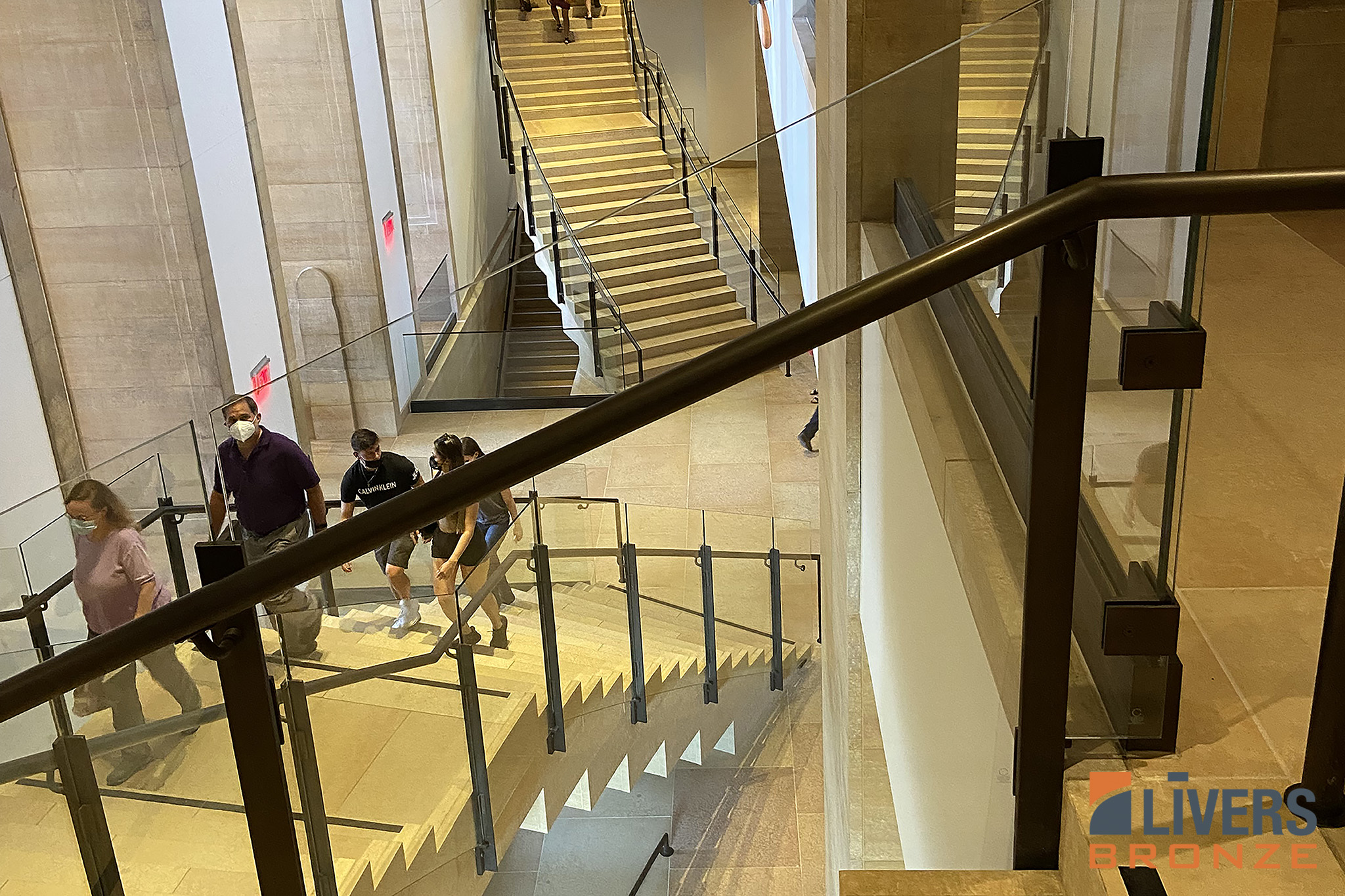 Livers Bronze Custom Bronze Railings were installed at the Lobby Stairs at the Philadelphia Museum of Art and were made in the USA.