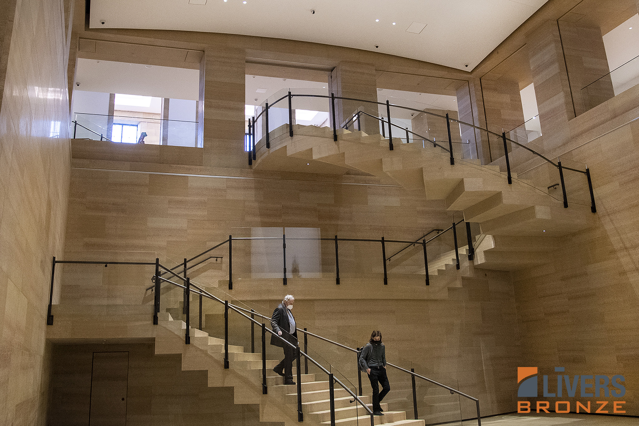Livers Bronze Custom Bronze Railings were installed at the Lobby Stairs at the Philadelphia Museum Of Art and were made in the USA.