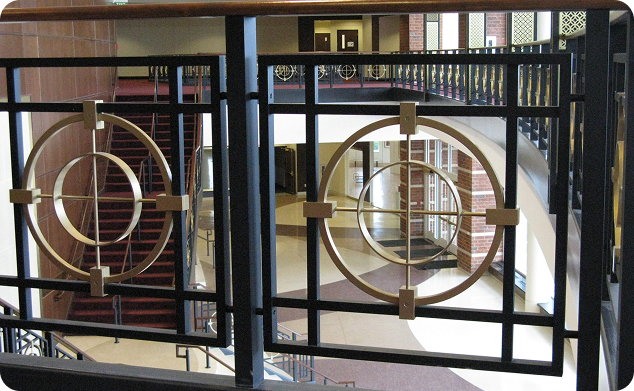 Aluminum picket railing by Livers Bronze